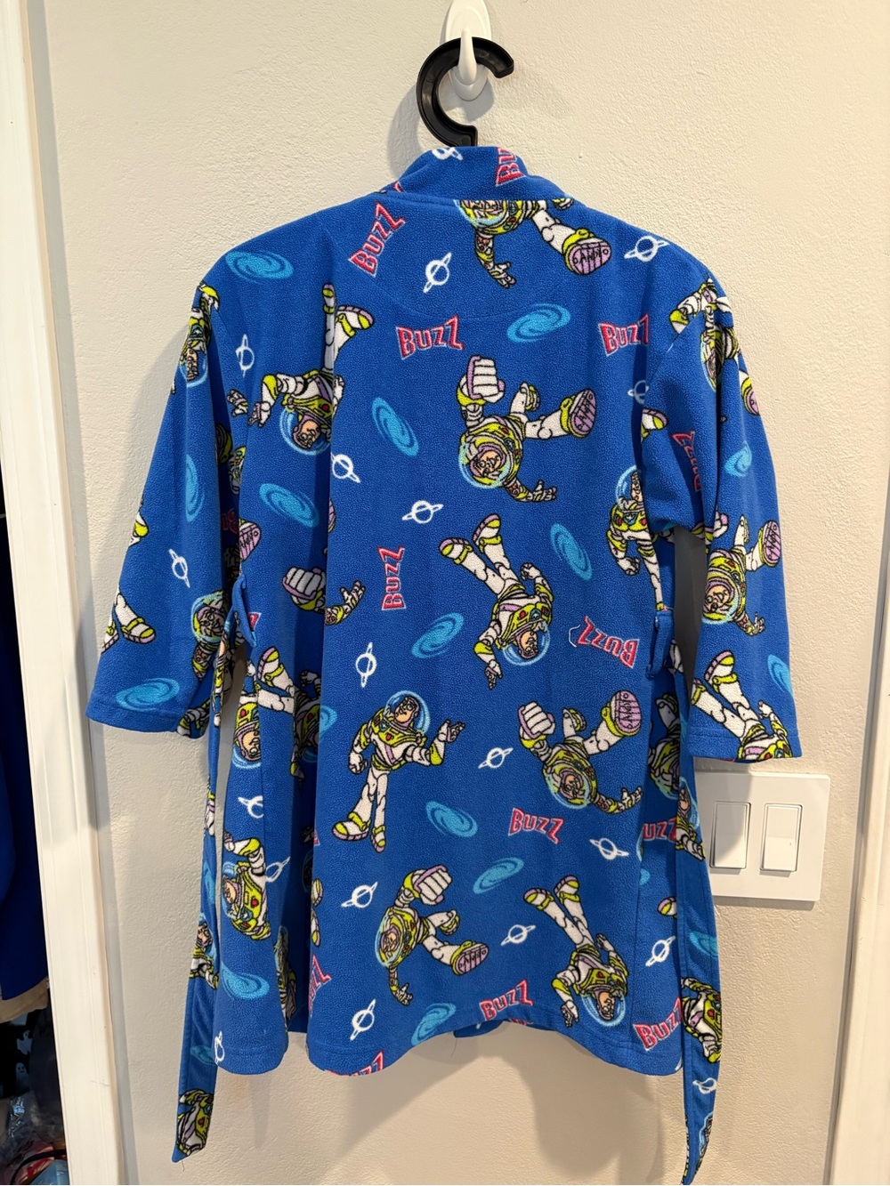 Vintage Disney Pixar Buzz Lightyear Toy Story Kids Robe Size M 6/7 EUC - Picture 4 of 12